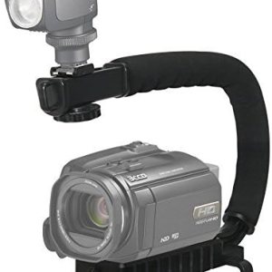 Agarre estabilizador profesional con soporte de zapata caliente para Canon Vixia HF S21 videocámara Agarre estabilizador profesional con soporte de zapata caliente para Canon Vixia HF S21 videocámara