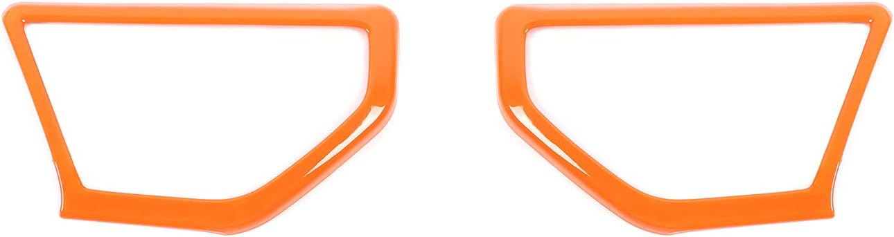 Cubierta decorativa para altavoz A Pilar, accesorios interiores para Jeep Wrangler JL JLU Gladiator JT 2018 2019 2020 2021 2022 2023 (naranja)