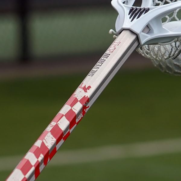 Silverfin Lacrosse Mango de 30 pulgadas  Barra de lacrosse para hombres con tapa de extremo  Ataque de eje de lacrosse ligero, duradero, fácil
