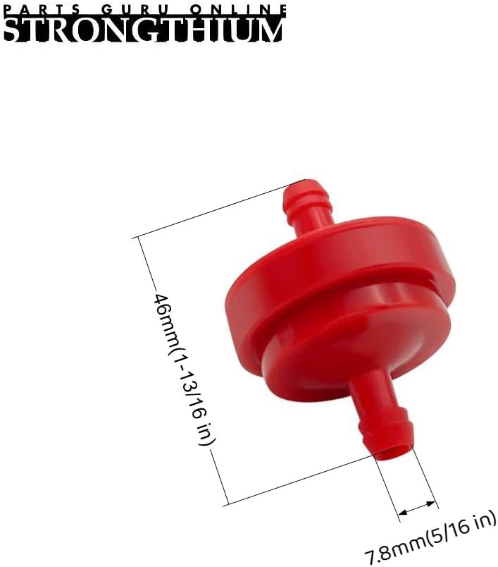 STRONGTHIUM Kit de manguera de línea de combustible de 14 para Briggs and Stratton MTD Craftsman Troy Bilt Cub Cadet con abrazaderas de gas de 14