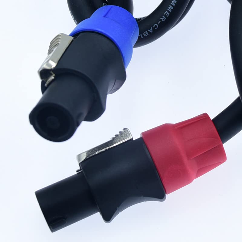 Conectores de cable para altavoz de escenario, conector de cable adaptador de speakon, 4 polos, 4 pines, bloqueo de torsión, amplificador de corona