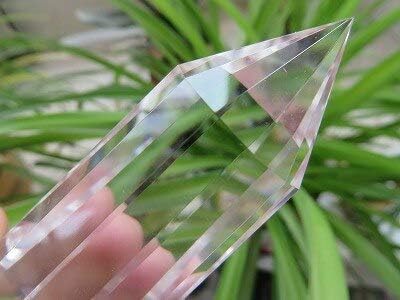 3.77 oz 12 lados estilo Vogel claro cuarzo cristal varitas punto zhenghong