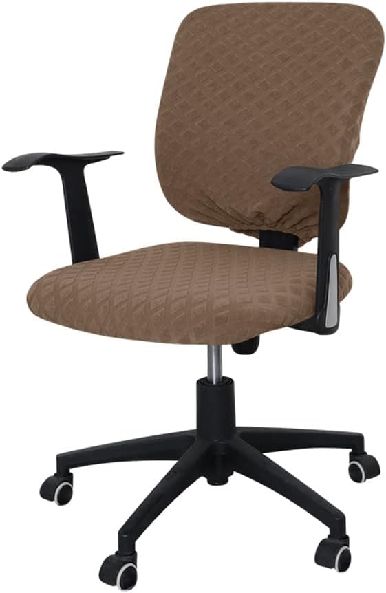 Funda para silla de oficina, resistente al agua, protección dividida y elástica, de tela jacquard, funda universal para silla de trabajo, silla