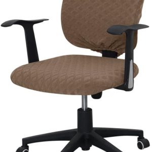 Funda para silla de oficina, resistente al agua, protección dividida y elástica, de tela jacquard, funda universal para silla de trabajo, silla Funda para silla de oficina, resistente al agua, protección dividida y elástica, de tela jacquard, funda universal para silla de trabajo, silla