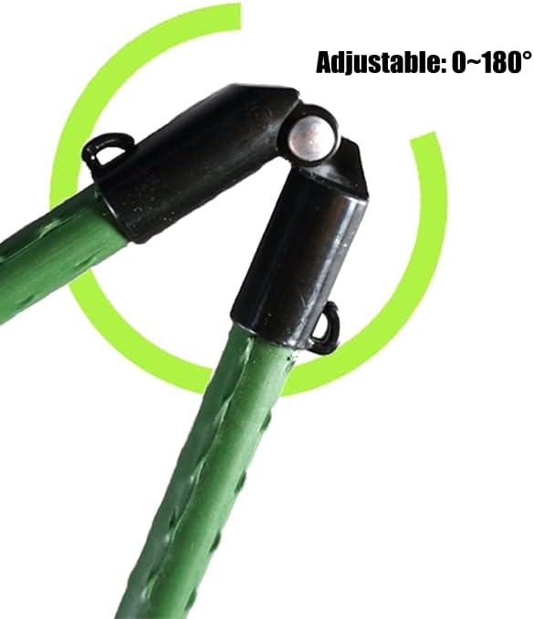 Juego de 4 estacas ajustables de plástico de 0.630 in para jardín, tipo B, conector con hebilla para juntas, estacas de jardinería para tomates,