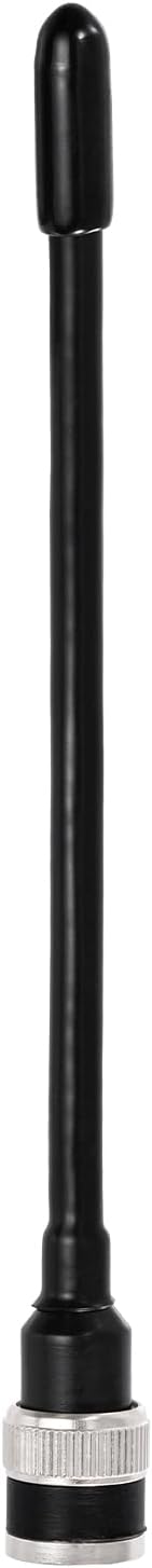 Superbat Antena UHF 400-470MHz Antena de radio bidireccional con conector macho BNC, paquete de 2 para transmisor-receptor de radio portátil CB,