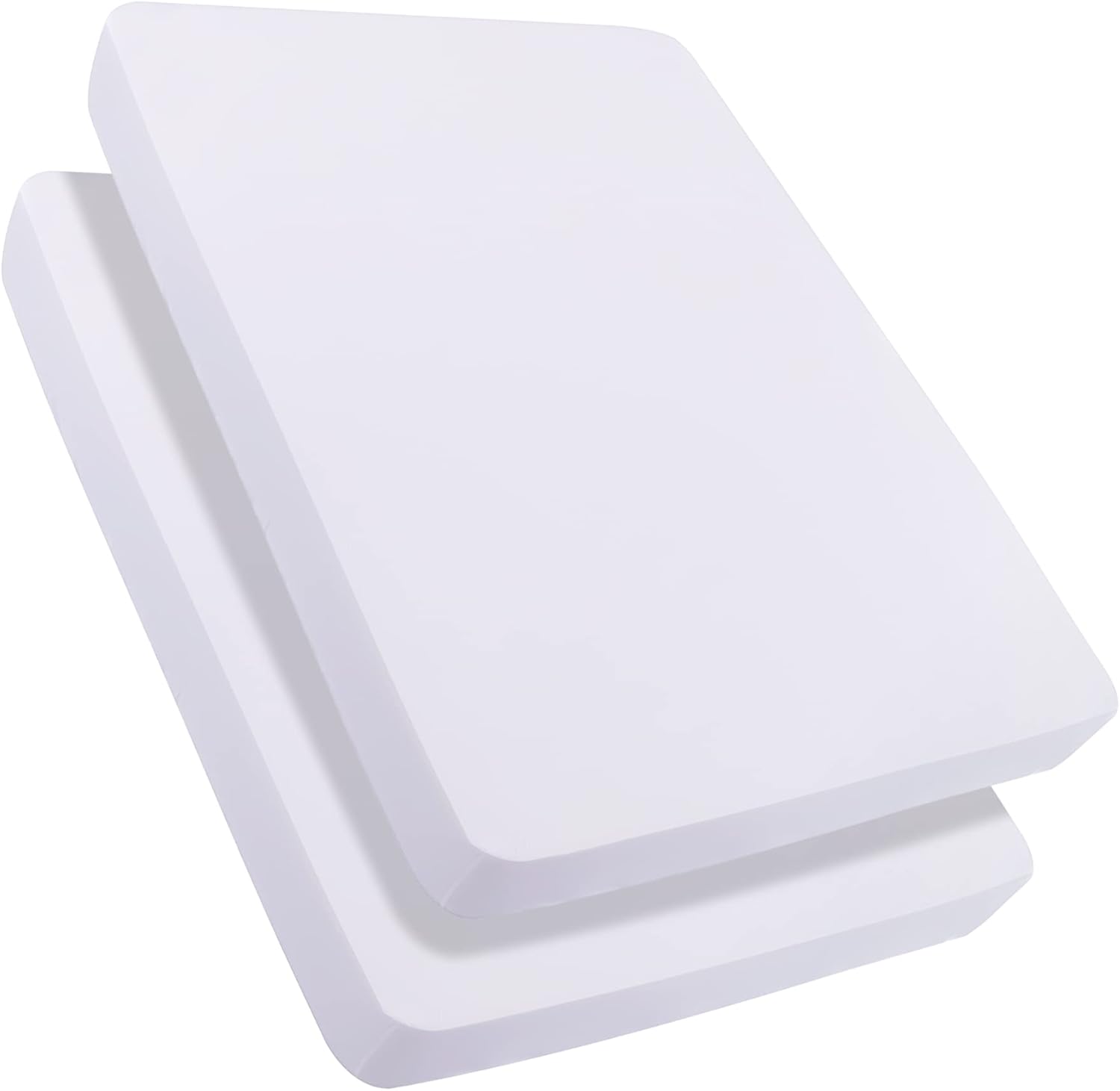 Paquete de 2 sábanas bajeras de tamaño Queen súper suaves de microfibra de doble cepillado de 1800 hilos, sin arrugas, bolsillo profundo de hasta 16