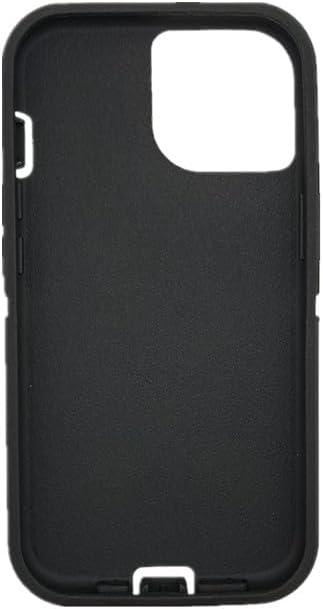 Funda externa de repuesto TPE compatible con Otterbox Defender Series para iPhone 13, color negro