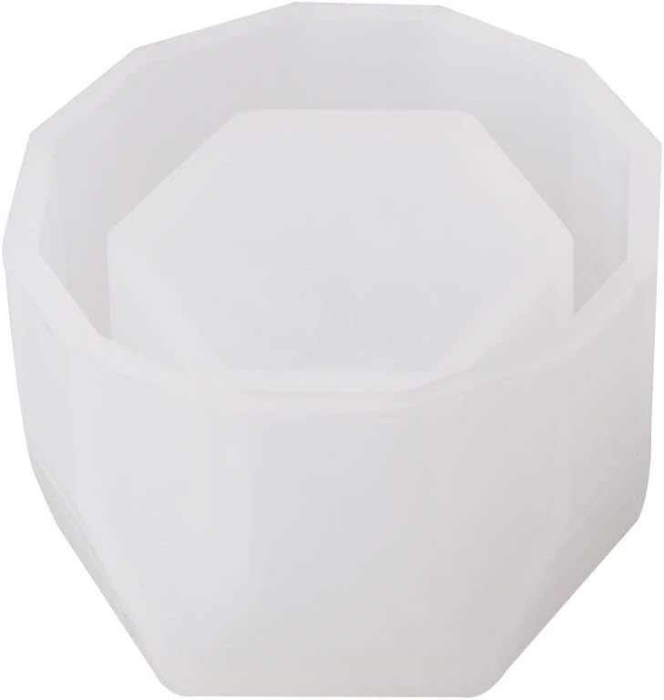 Molde de silicona hexagonal hecho a mano en 3D, molde de arcilla de cemento de cerámica, para bricolaje, plantas suculentas, resina, fabricación de
