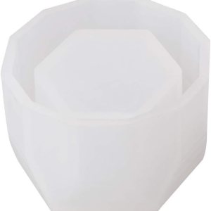 Molde de silicona hexagonal hecho a mano en 3D, molde de arcilla de cemento de cerámica, para bricolaje, plantas suculentas, resina, fabricación de Molde de silicona hexagonal hecho a mano en 3D, molde de arcilla de cemento de cerámica, para bricolaje, plantas suculentas, resina, fabricación de