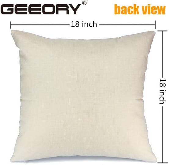 GEEORY Juego de 4 fundas de almohada de otoño de 18 x 18 pulgadas, diseño de hojas de arce con diseño de calabaza y texto en inglés “Hello Pumpkin”,