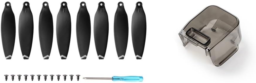 8 piezas de repuesto para hélice, piezas de repuesto de cuchillas de liberación rápida CWCCW para accesorios de mini dron FIMI X8 (color combinado)