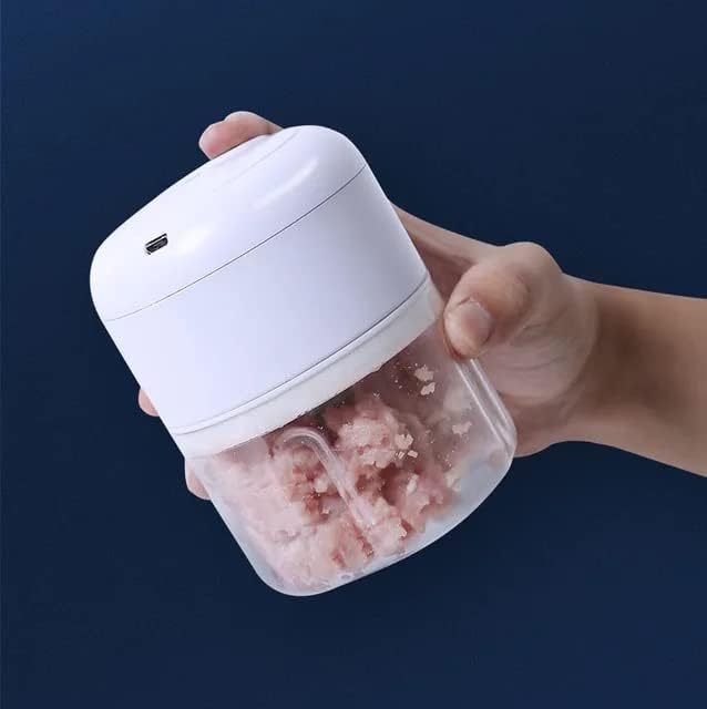 Picador inalámbrico automático  Mini licuadora eléctrica portátil de cocina  Picador fácil para ajo, verduras, frutas, cebollas, carne, ensalada,