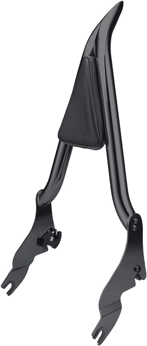 Respaldo de barra del acompañante trasero, respaldo de barra de sissy desmontable compatible con Harley Touring Street Glide Road King CVO 2009-2021