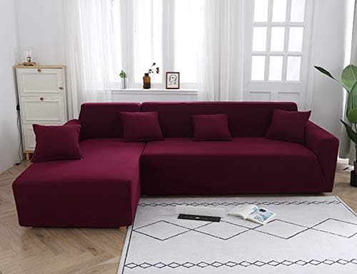 Funda de sofá gruesa de punto impermeable 1 pieza (compra 1 pieza para sofá de 34 plazas, compra 23 piezas para sofá en forma de LU) (Medida antes