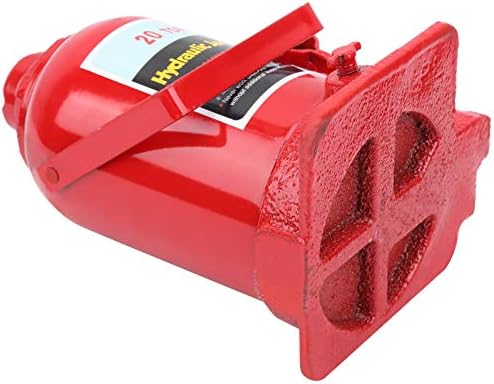 Gato hidráulico de 20 toneladas de acero compacto portátil para cochefurgonetabarcocamión soldado, capacidad de 40,000 libras, rojo