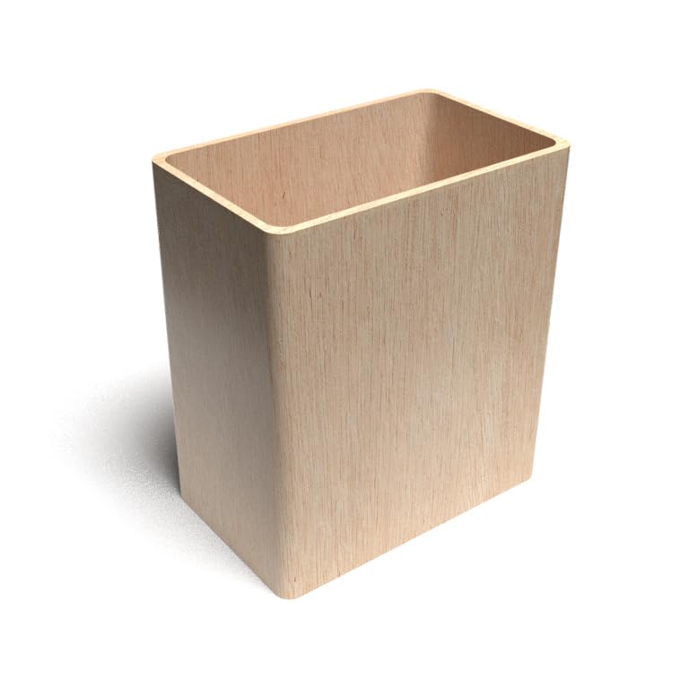 Bote de basura de madera moderno para baño, dormitorio, dormitorio y cuarto de servicio, cesta de basura pequeña para escritorio de oficina, cubo de