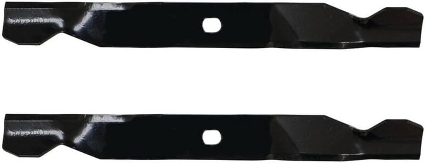 Two (2) Notched Air Lift Blades w 33″ Deck Replacement for Troy-Bilt Models 1910917