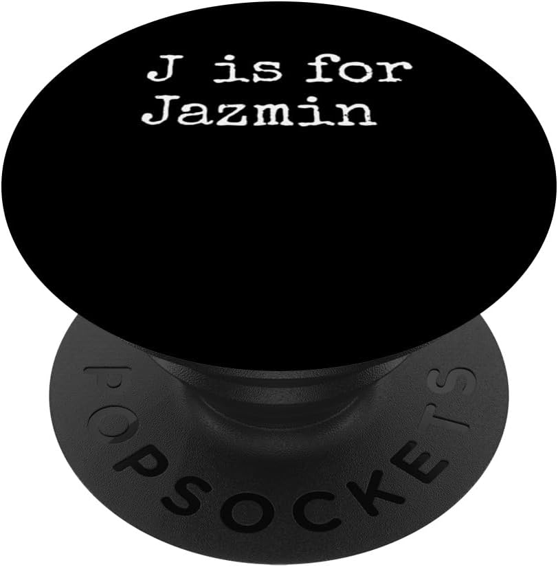 Personalized J is for Jazmin Name Student Kindergarten Girl PopSockets Standard PopGrip