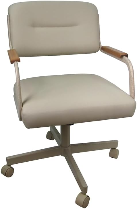 Silla giratoria giratoria con ruedas M-114 – Ocean Beige – Beige Natural