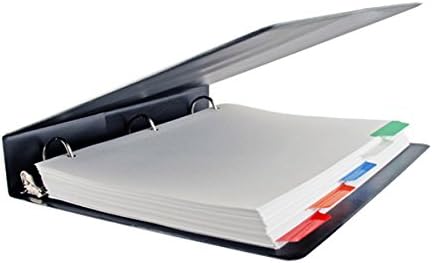 11″ x 8.5″ Binder, 1″ Angle-D Anillo, Vista Binders (115910), Negro