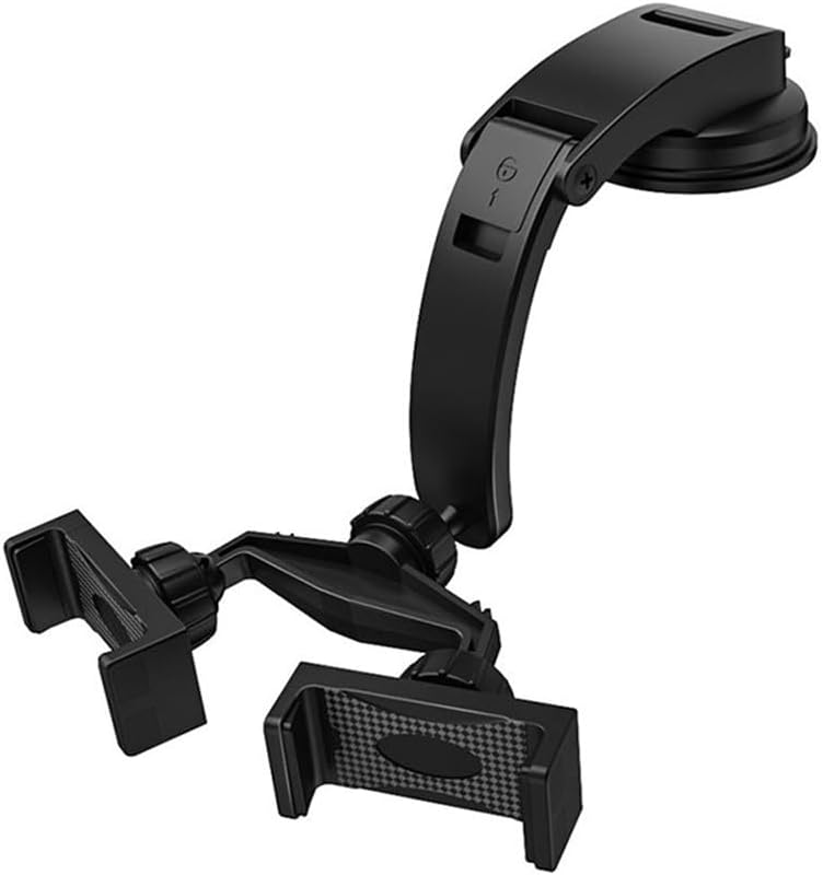 Soporte doble para teléfono de automóvil, soporte de teléfono para tablero de automóvil, soporte de teléfono ajustable para 2 teléfonos celulares