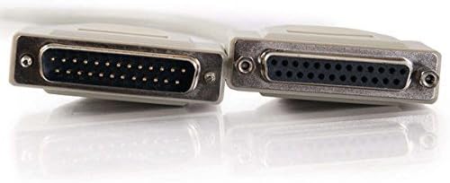 CTG Legrand – Cable de extensión serie C2G DB25 MF RS232 con conectores DB25 macho y hembra, cable de extensión de PC beige, cable de puerto serie