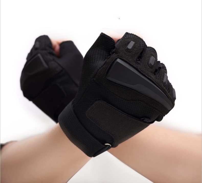 Guantes de entrenamiento transpirables sin dedos para hombre, tácticos, combate, tiro, motocicleta, levantamiento de pesas