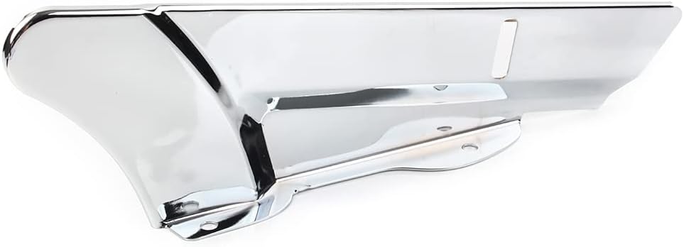 FSFY – Cubierta protectora de correa trasera inferior cromada compatible con Harley Electra Street Road Glide King FLHTK FLHX FLHR