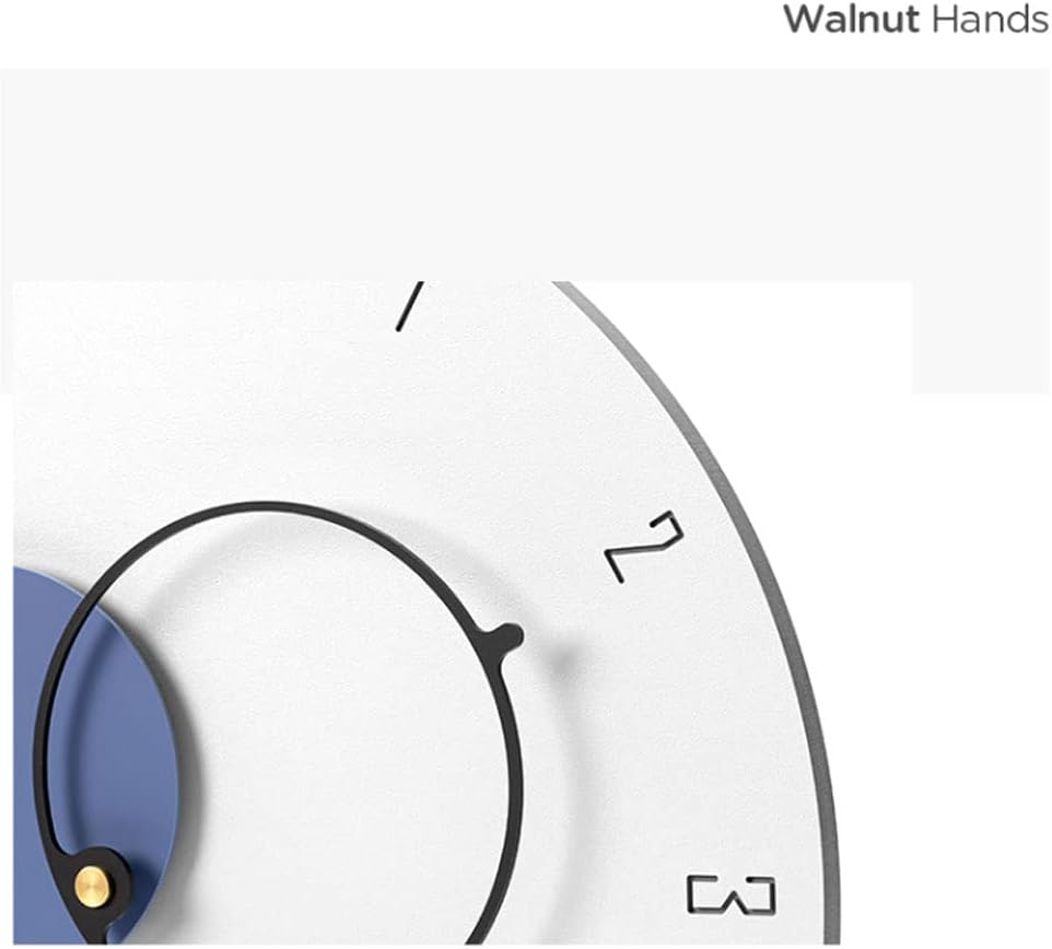Reloj de pared – Reloj de pared moderno de 15 pulgadas con puntero acrílico único, silencioso, sin tictac, redondo, decorativo, de cuarzo, fácil de