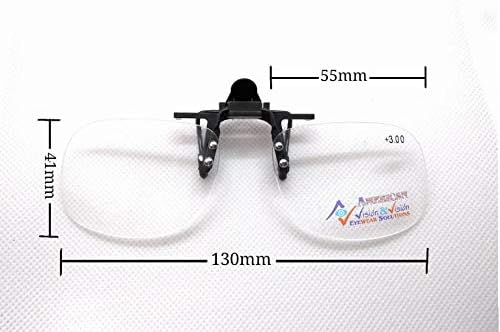 American Vision & Vision – Gafas de lectura con clip de 2.5 pulgadas y 2.50 pulgadas