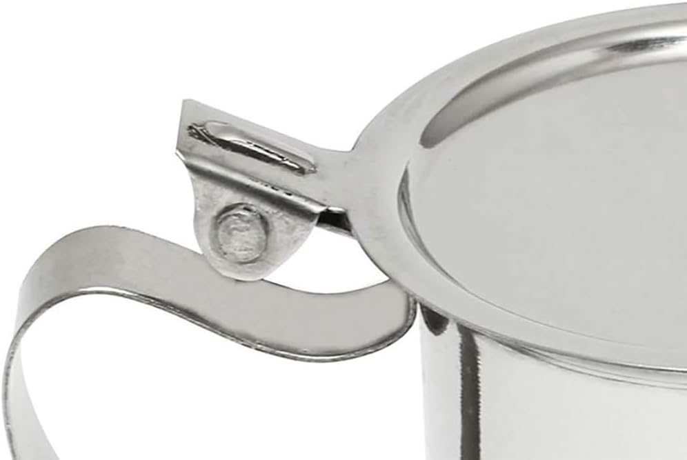 Soro Essentials – Juego de 2 – Crema apilable de acero inoxidable de 10 onzas – Mini jarra para servir leche, café, crema, aderezo de ensalada,