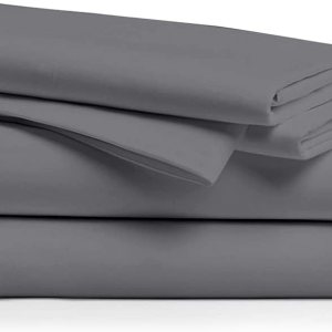 Juego de sábanas de 3 piezas de 100 % algodón tamaño individual, sábanas de lujo para hotel, bolsillos profundos, ajuste fácil, sábanas Juego de sábanas de 3 piezas de 100 % algodón tamaño individual, sábanas de lujo para hotel, bolsillos profundos, ajuste fácil, sábanas