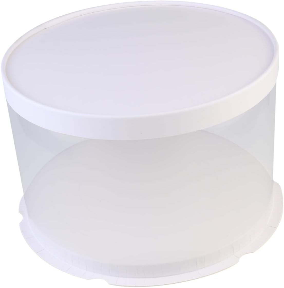 NOLITOY 3 unids cajas caja de pastel envases de plástico para tartas envases de magdalenas contenedor portador de pasteles redondo tarta de queso
