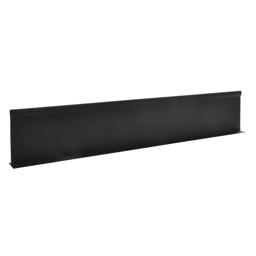 Divisor de estante, divisor de plástico negro en “T” para corredor de perejil sin soporte de aluminio, 30 pulgadas de largo x 5 12 pulgadas de alto