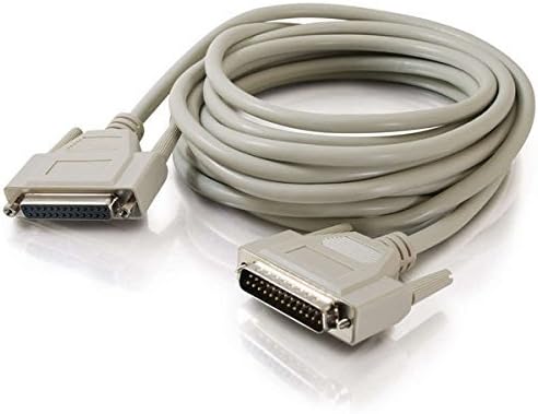 CTG Legrand – Cable de extensión serie C2G DB25 MF RS232 con conectores DB25 macho y hembra, cable de extensión de PC beige, cable de puerto serie