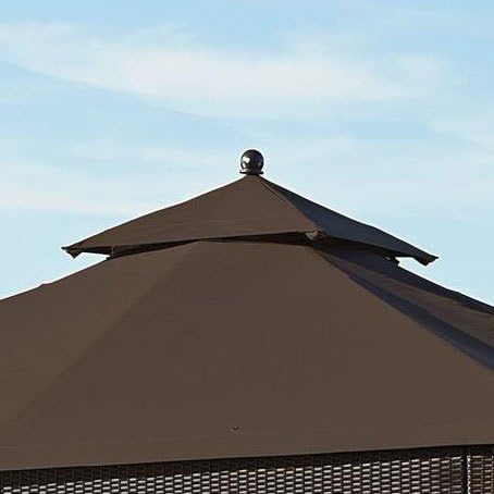 Garden Winds Cubierta superior de toldo de repuesto para cenador de mimbre – RipLock 350