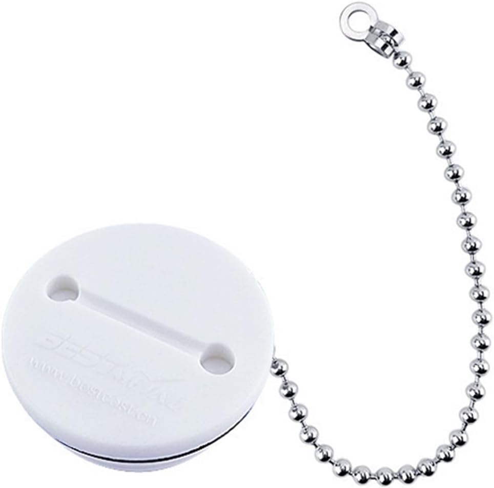 lanema Tapa de relleno de cubierta de nailon profesional con cadena consin llave de 1.5 pulgadas, instalación rápida adecuada para barcos, yates