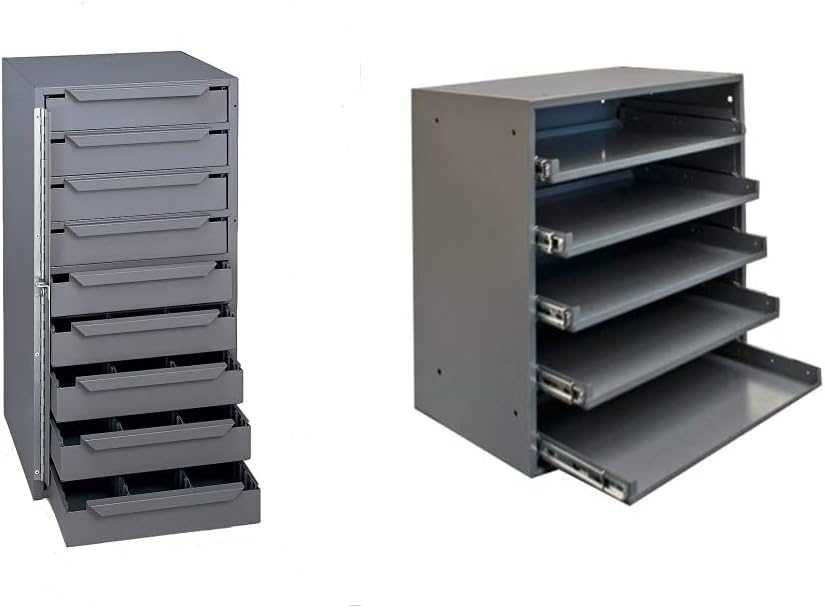 Durham Gabinete de acero soldado gris 611-95, 12-58 pulgadas de ancho x 24-12 pulgadas de altura x 12-18 pulgadas de profundidad y 305B-95 acero