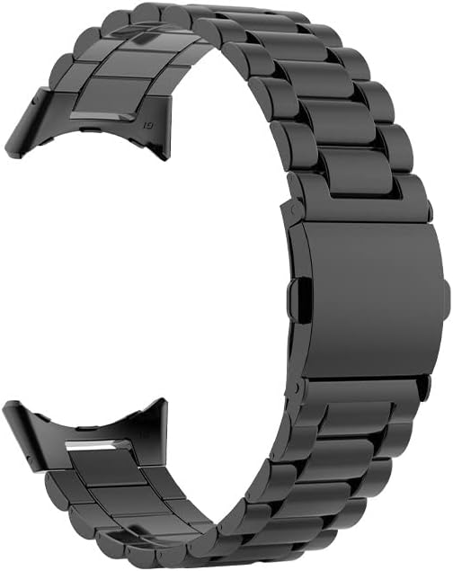 FitTurn Correas compatibles con Google Pixel Watch 2Pixel Watch Metal Acero Inoxidable Correa de reloj de repuesto clásico duradero de enlace sólido