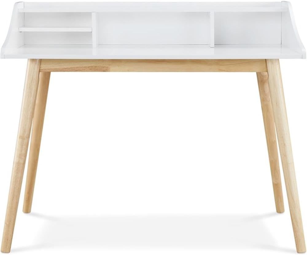 Alton – Escritorio para computadora de escritura, estación de trabajo para computadora portátil, mesa de estudio simple retro para oficina en casa,