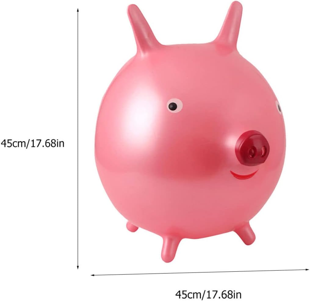 TOYANDONA Juguete de niña 2pcs Bouncing Ball Handle Cartoon Niño PVC Juguetes para niños