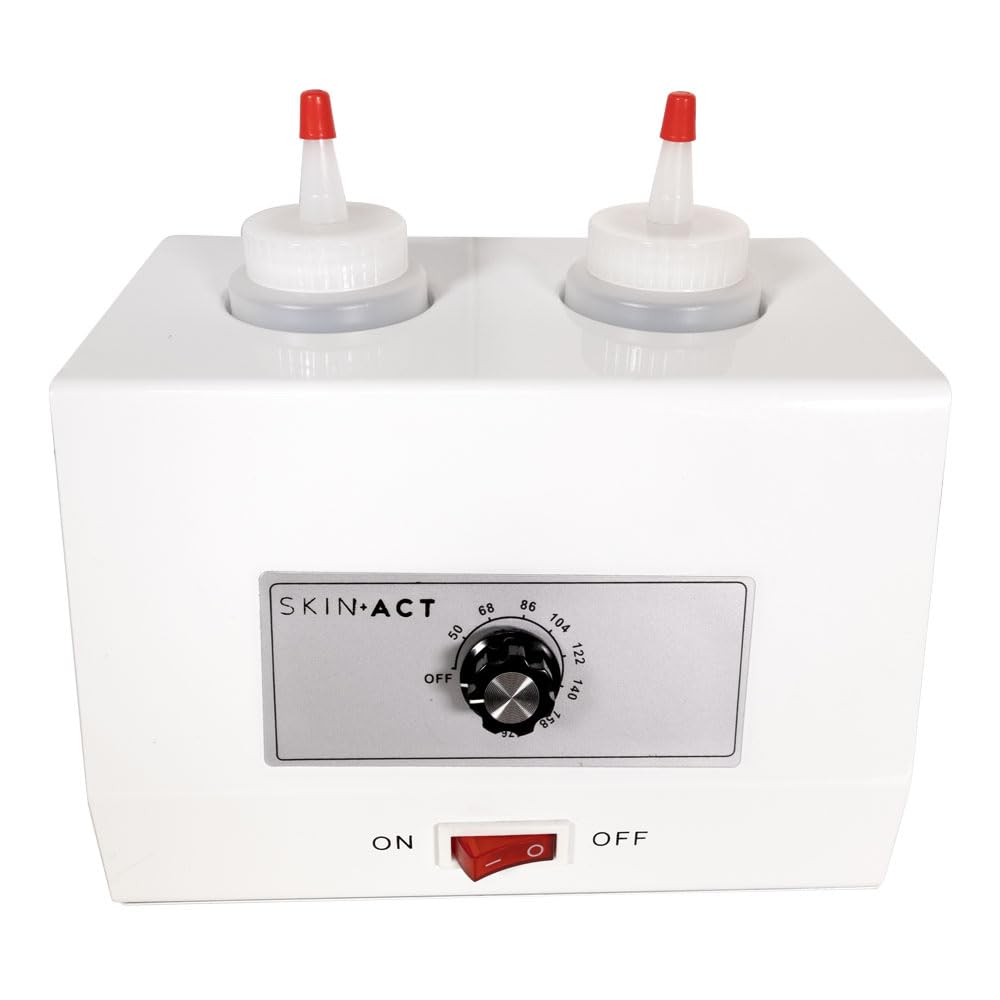 SkinAct Calentador eléctrico de botellas con temperatura ajustable (doble)