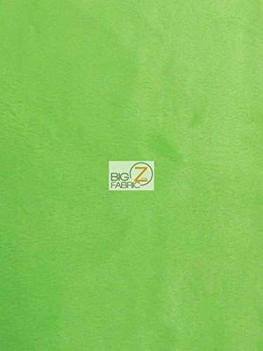 Tela Minky suave y sólida Hug-Z by The Yard DIY Baby Blankets Decor Clothing Snuggle (verde lima)