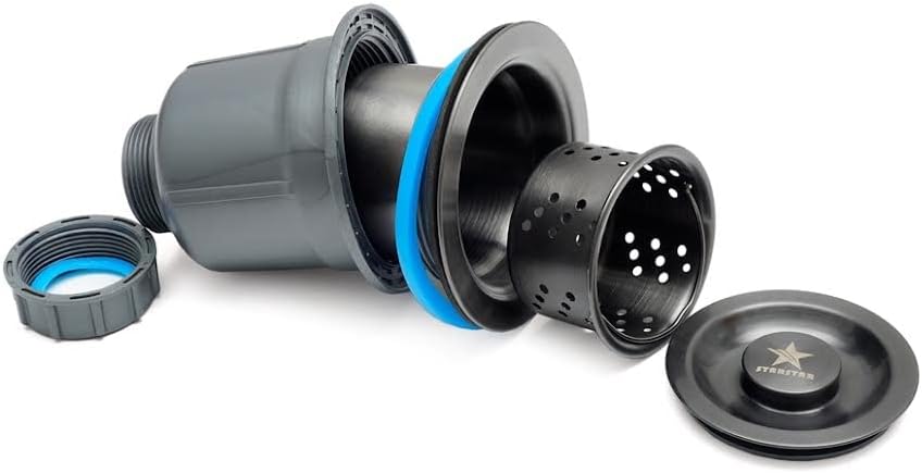 STARSTAR Repisa para estación de trabajo, fregadero de cocina de acero inoxidable 304 satinado mate mate para montaje superior, con rejilla,