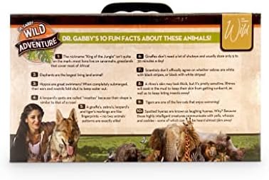 Dr. Gabby Wild – Juego de animales de safari (14 piezas)