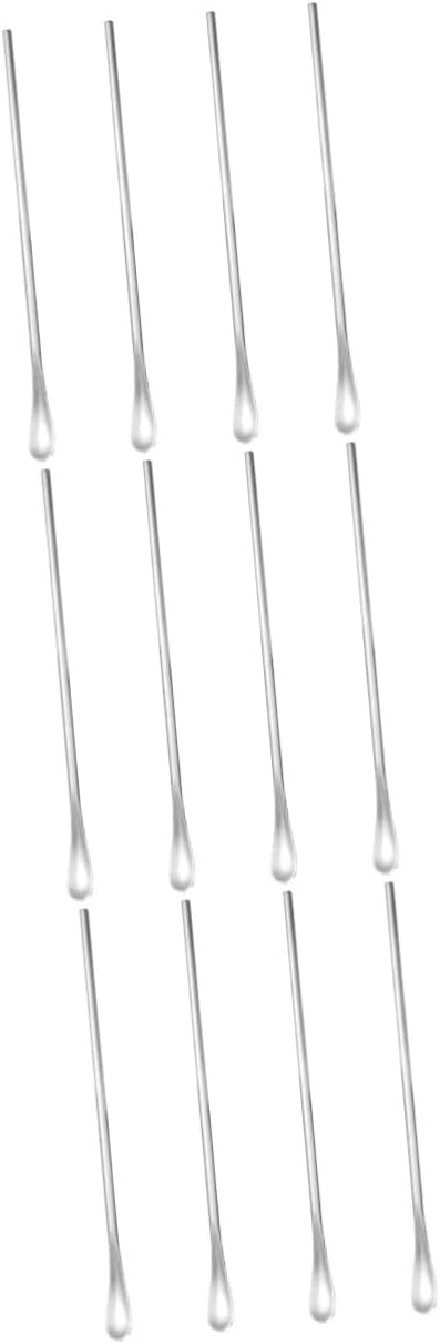 Cuchara de hielo de acero inoxidable, cucharas para remover miel, cucharas para mezclar café, cucharas para revolver bebidas, cucharas para revolver