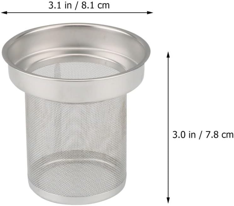 Kichvoe Yerba Mate Cup – Filtro de té de acero inoxidable, tetera de metal, filtro de malla de repuesto, filtro de hojas de té sueltas, cesta más