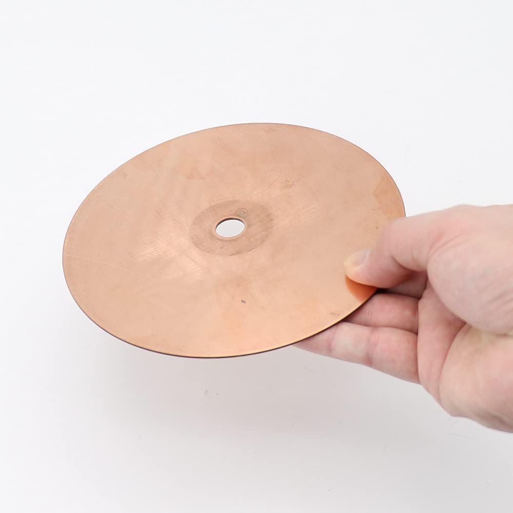 Disco de cobre de 5.906in de diámetro de disco de cobre pulido de 0.500in de diámetro de disco de pulido de piedras preciosas de disco de pulido
