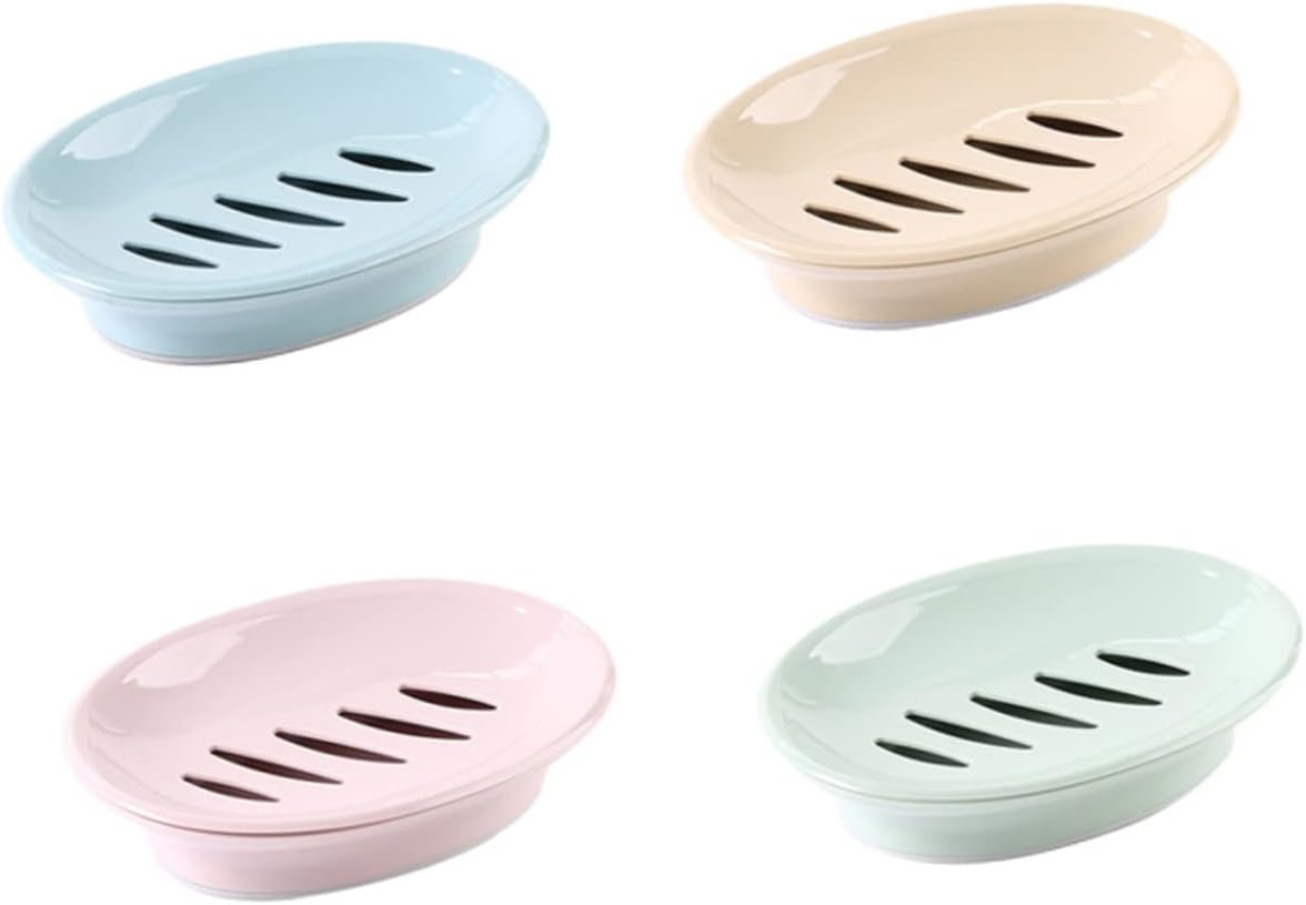 Zerodeko Caja de viaje de jabón redondo Jabonera redonda Jabonera en forma de corazón Jabonera Escurridor Titular Caja de jabón Jabonera Jabonera